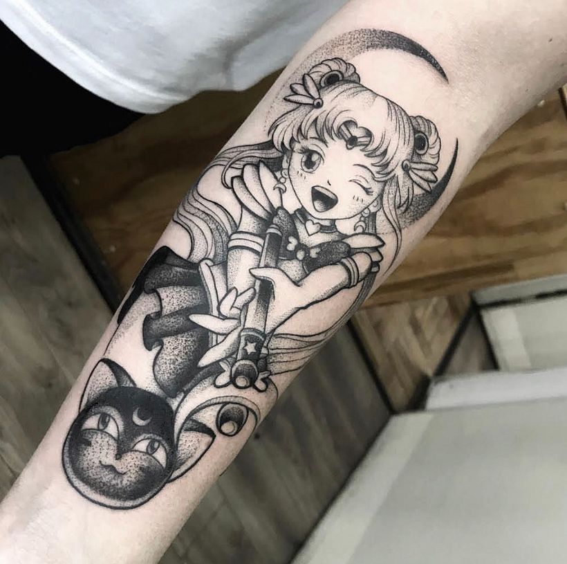 Anime y caricaturas en la piel. 2