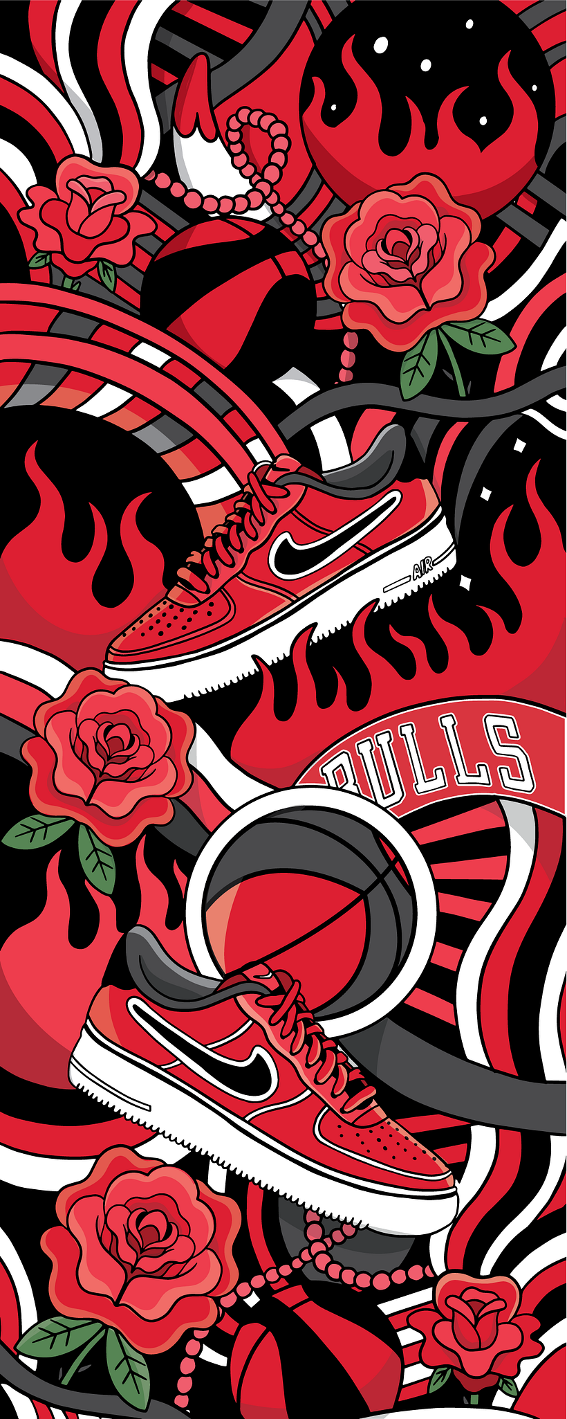 Illustrations pour Nike #AFI NBA 0