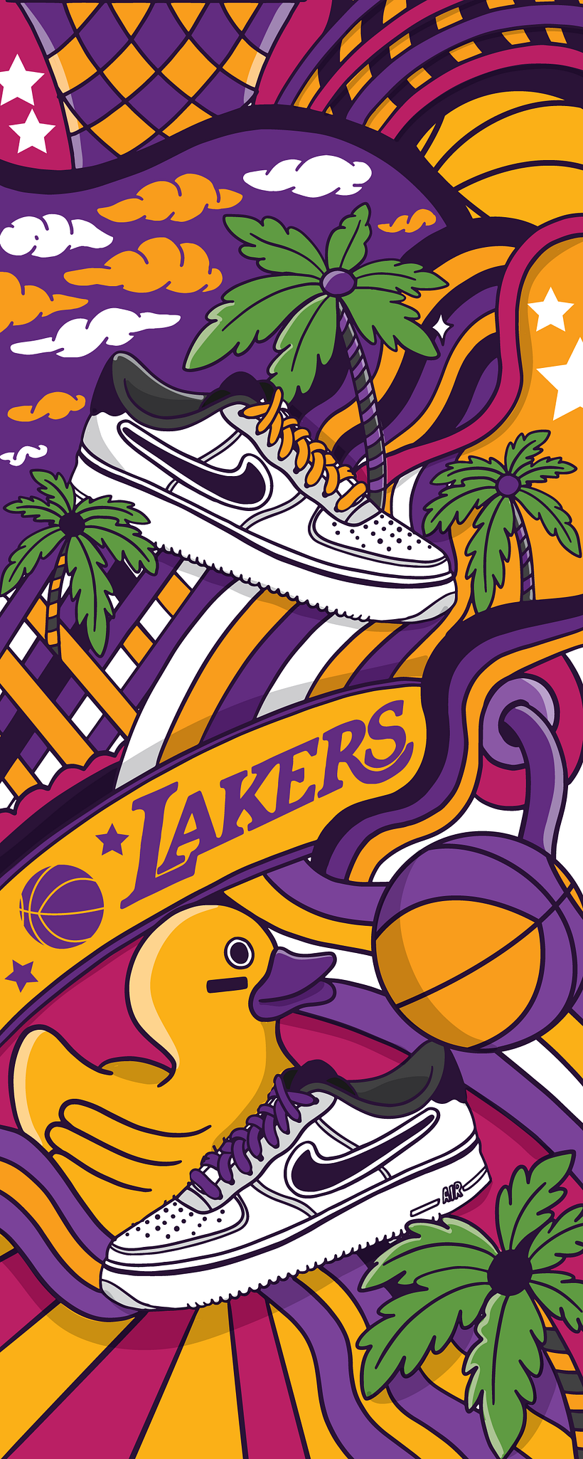 Illustrations pour Nike #AFI NBA 2