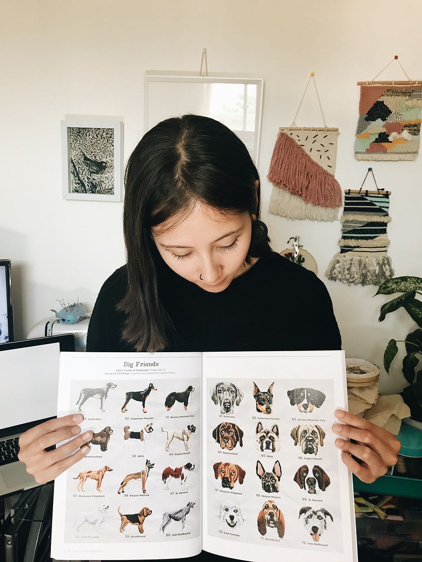 I love my dog embroidery  5