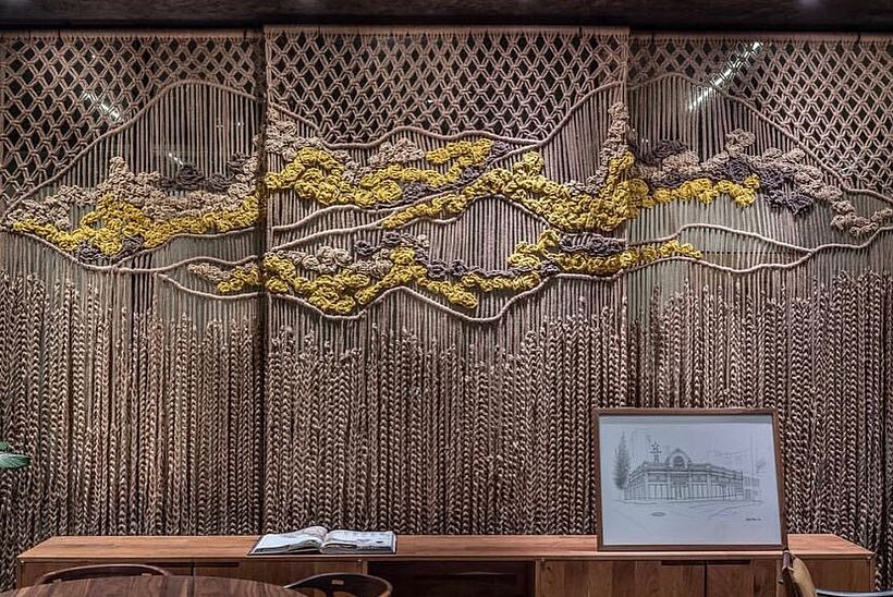 Arte Textil para Starbucks Reserve Monterrey  -1