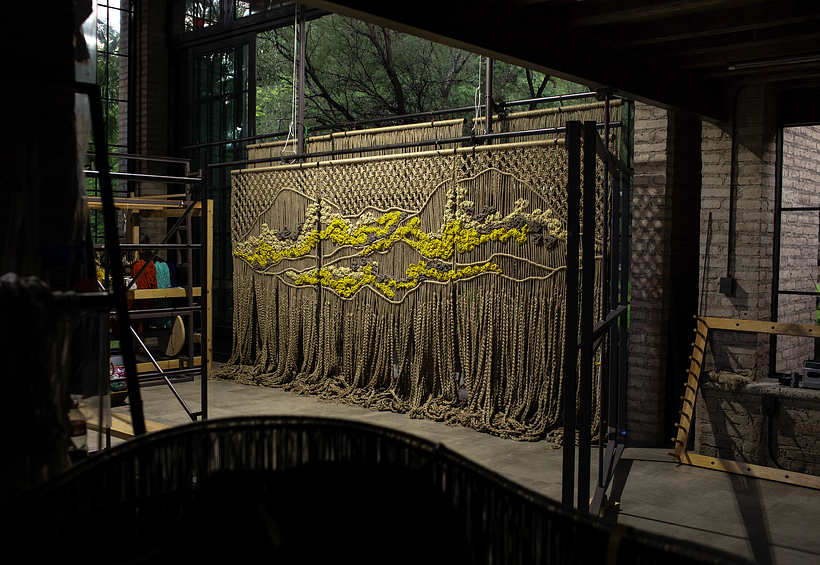 Arte Textil para Starbucks Reserve Monterrey  0