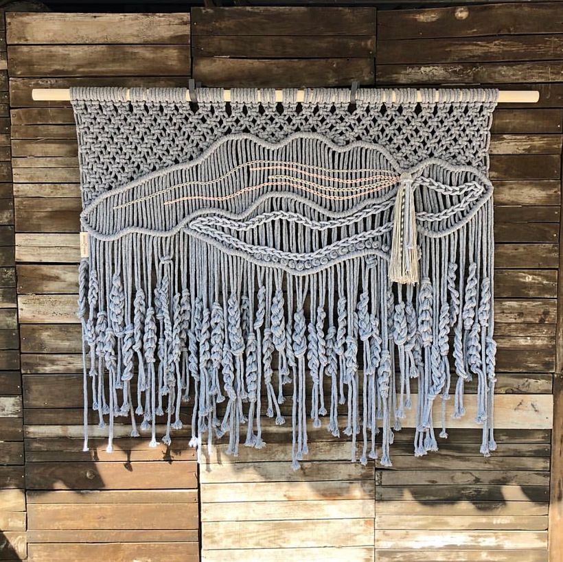 Arte textil para muro diferentes propuestas  1