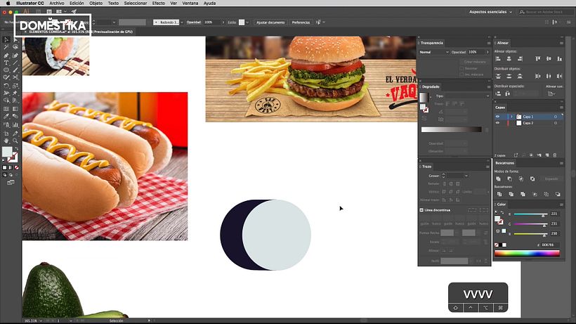 Tutorial Illustrator: cómo dibujar sushi 4