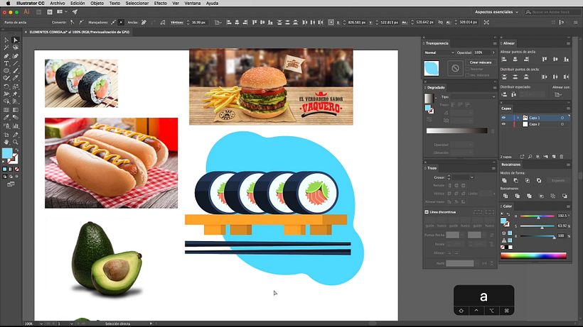 Tutorial Illustrator: cómo dibujar sushi 21