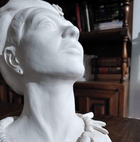 Frida, cerámica en proceso.