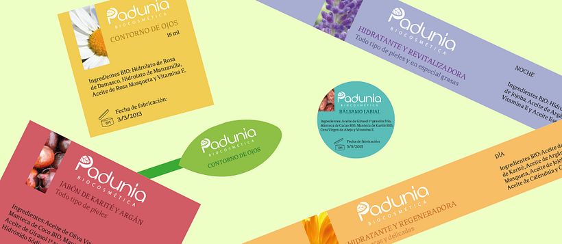 "Padunia", propuesta de identidad visual + etiquetado 1