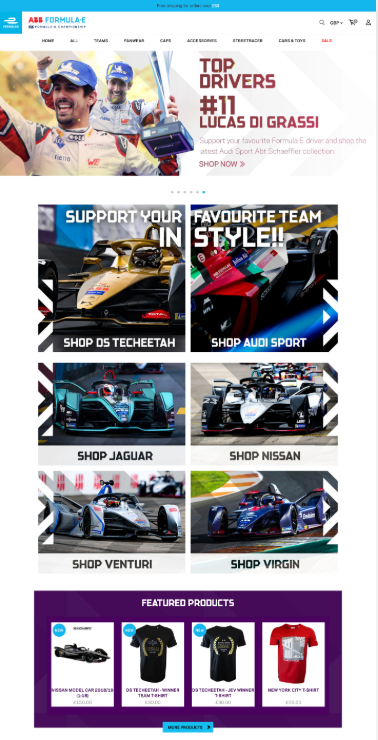 Formula E Tienda Oficial - Shopify Build & Design -1