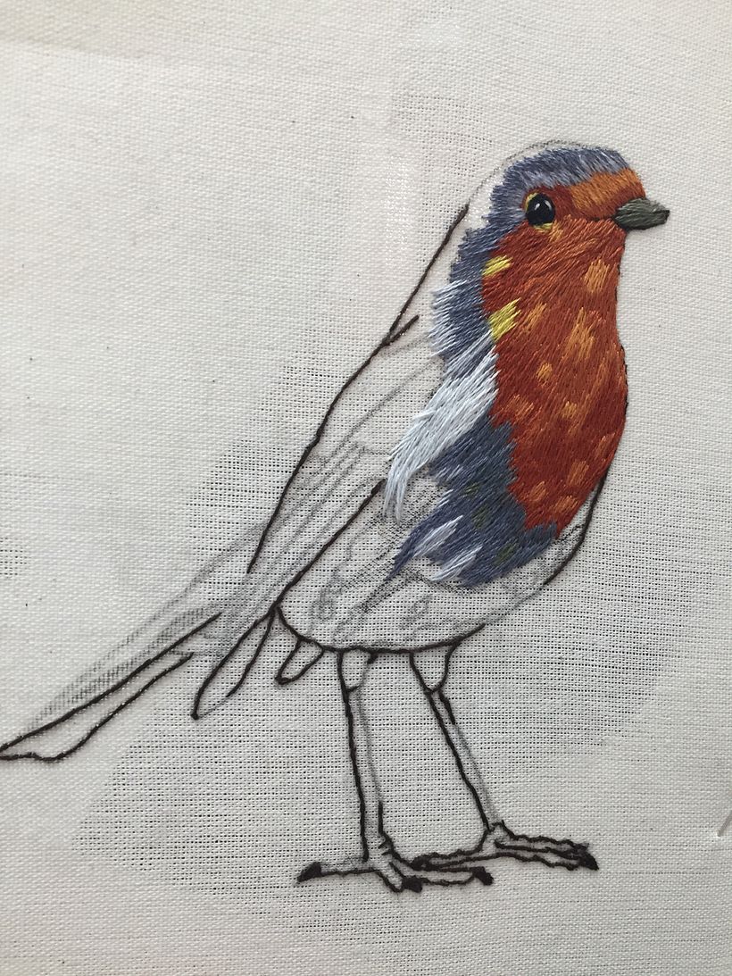 Mi Proyecto del curso: Pintar con hilo: técnicas de ilustración textil 3