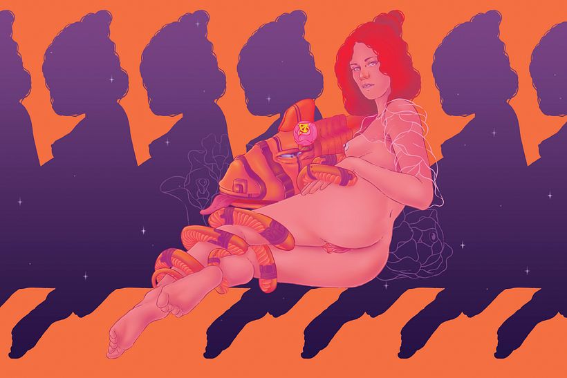 “Eros” / Pieza para la exposición colectiva “Dominación del deseo” organizada en GET Galería, Puebla X Colectivo ANBA.