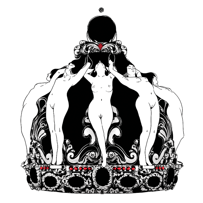 “Juego de reinas” / Ilustración para la revista QUO, artículo que habla sobre las reinas del siglo XVI.