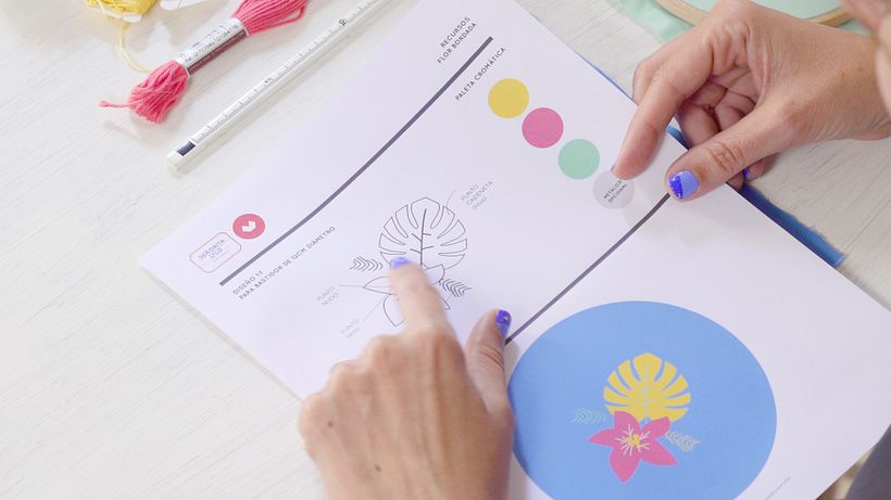 Tutorial bordado: cómo bordar flores sencillas 4