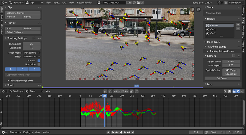 Tracking en Blender