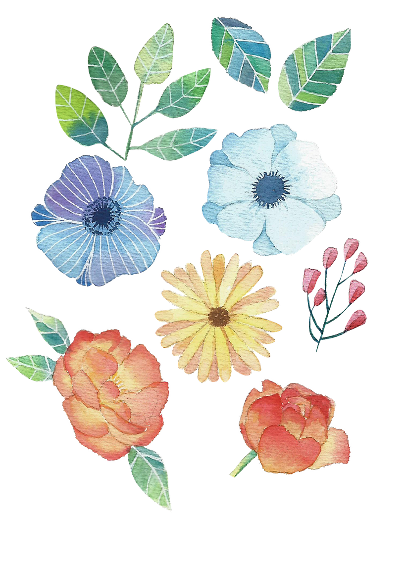 FLORES EN ACUARELA  1