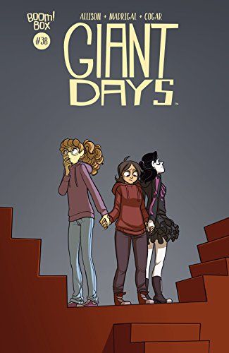 Portada de 'Giant Days #38', con arte de Julia Madrigal, editado por BOOM - BOOM! BOX.