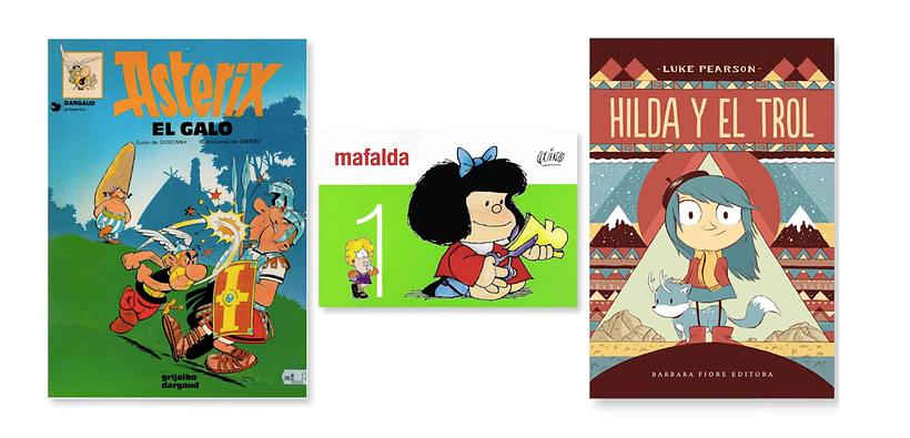 Ejemplos de libros de historietas