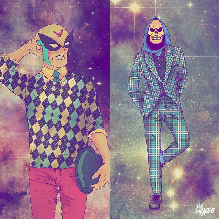 Ilustración Digital - Serie "Old school heroes" 0