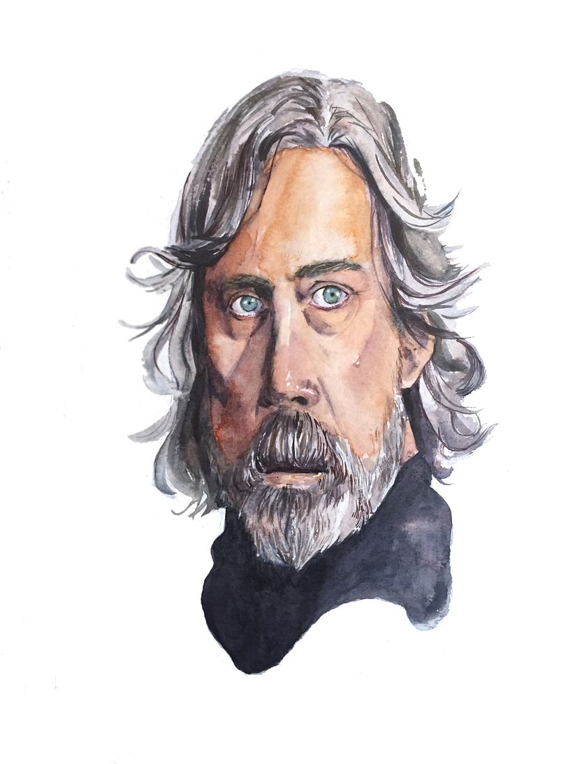 Mark Hamill. Caricatura de Luke Skywalker en Star Wars