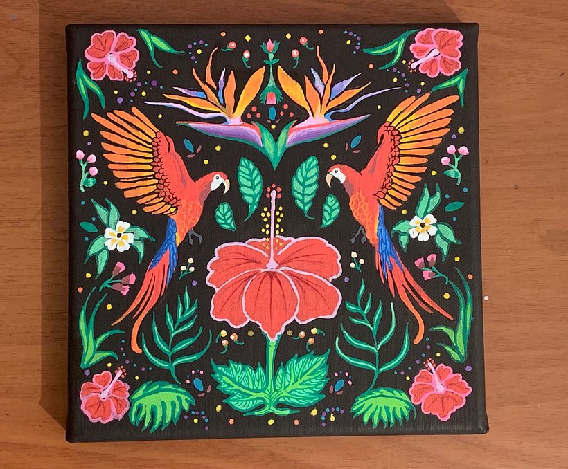 My project in Introduction to Floral Illustration with Acrylic course 1