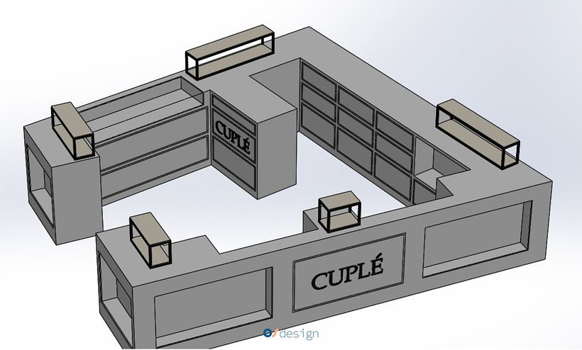 Cuple - Stand in Shop - Mobilya Tasarımı ve Yapımı