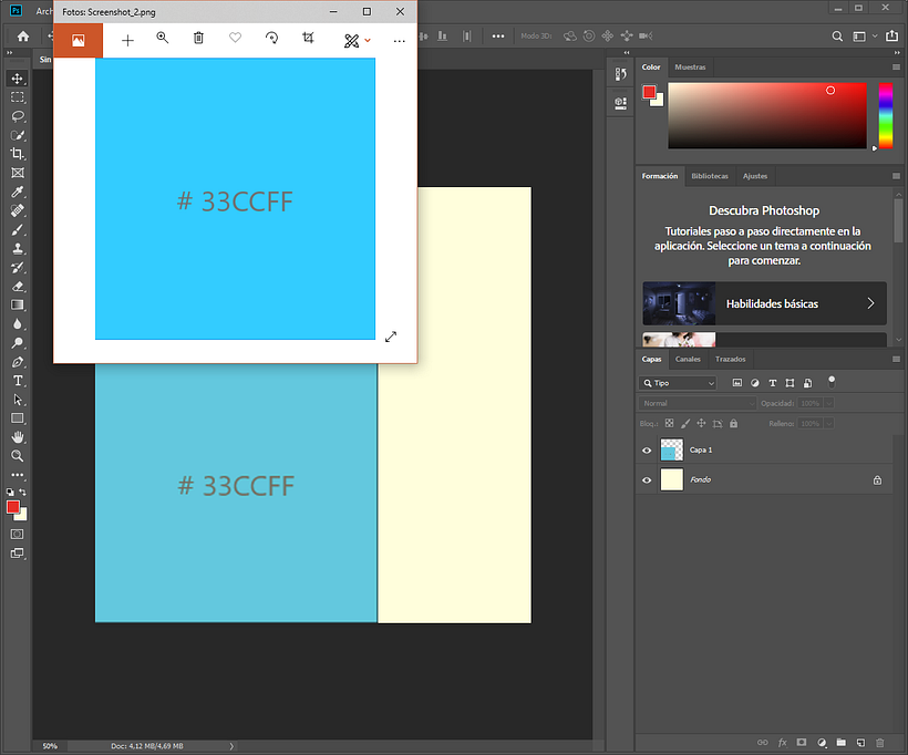 Problema con colores de Photoshop 1
