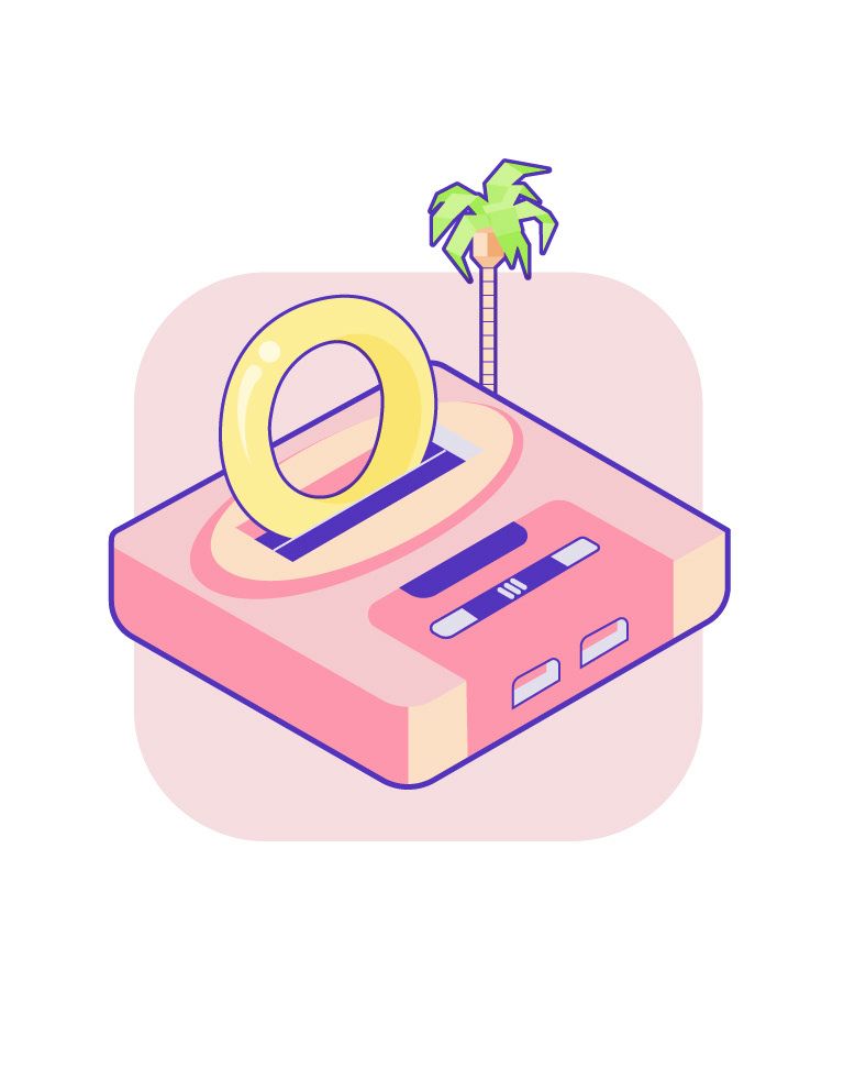 Isometric Video Game Console -1