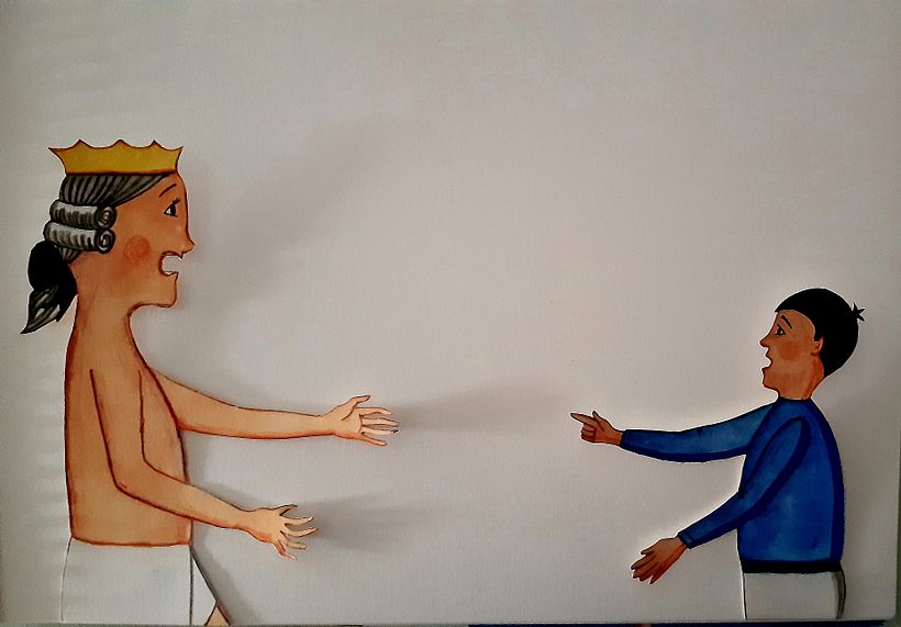 hasta que un niño dijo:  «¡Pero si va desnudo!»