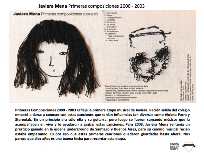 JAVIERA MENA PRIMERAS COMPOSICIONES 