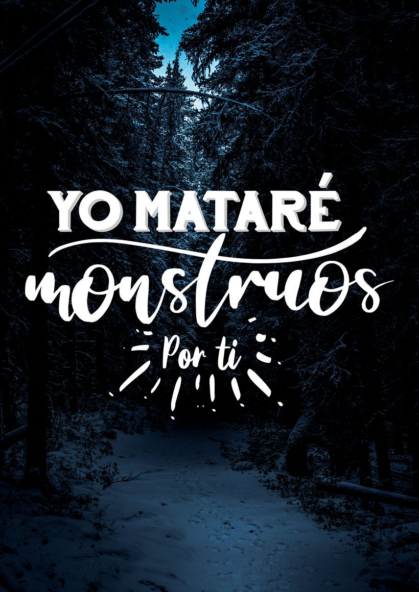 Lettering - Yo mataré monstruos por ti (Love of Lesbian) -1