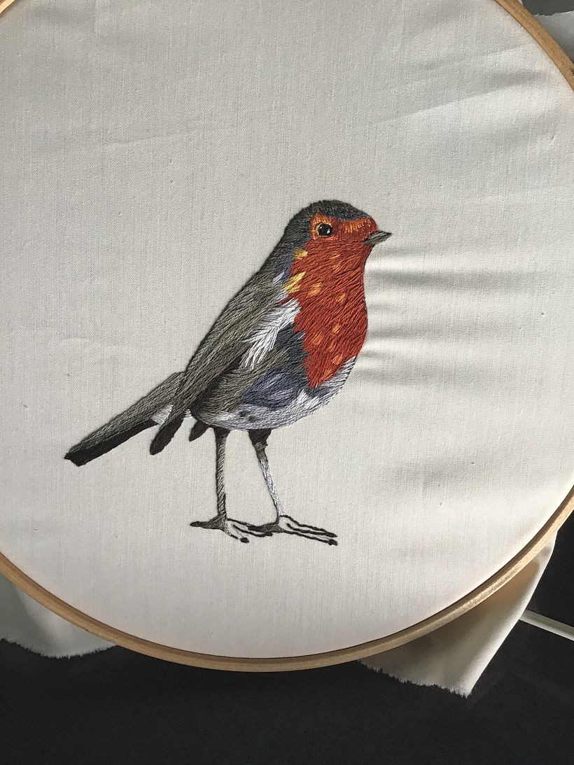 Mi Proyecto del curso: Pintar con hilo: técnicas de ilustración textil 0