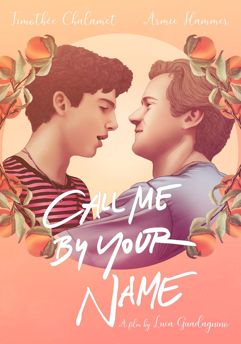 Póster de la película "Call me by your name", dirigida por Luca Guadagnino.