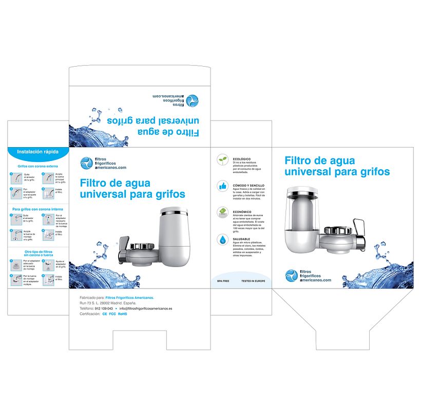 Packaging para Filtros Frigoríficos Americanos