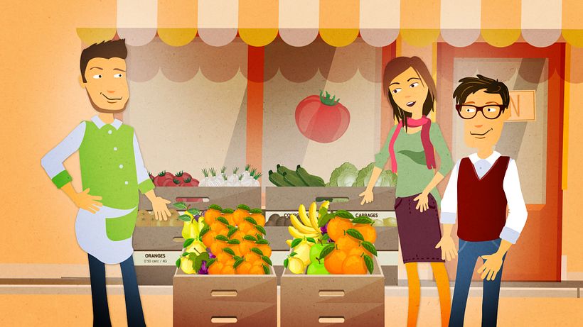 English Course. 2D animation. -1