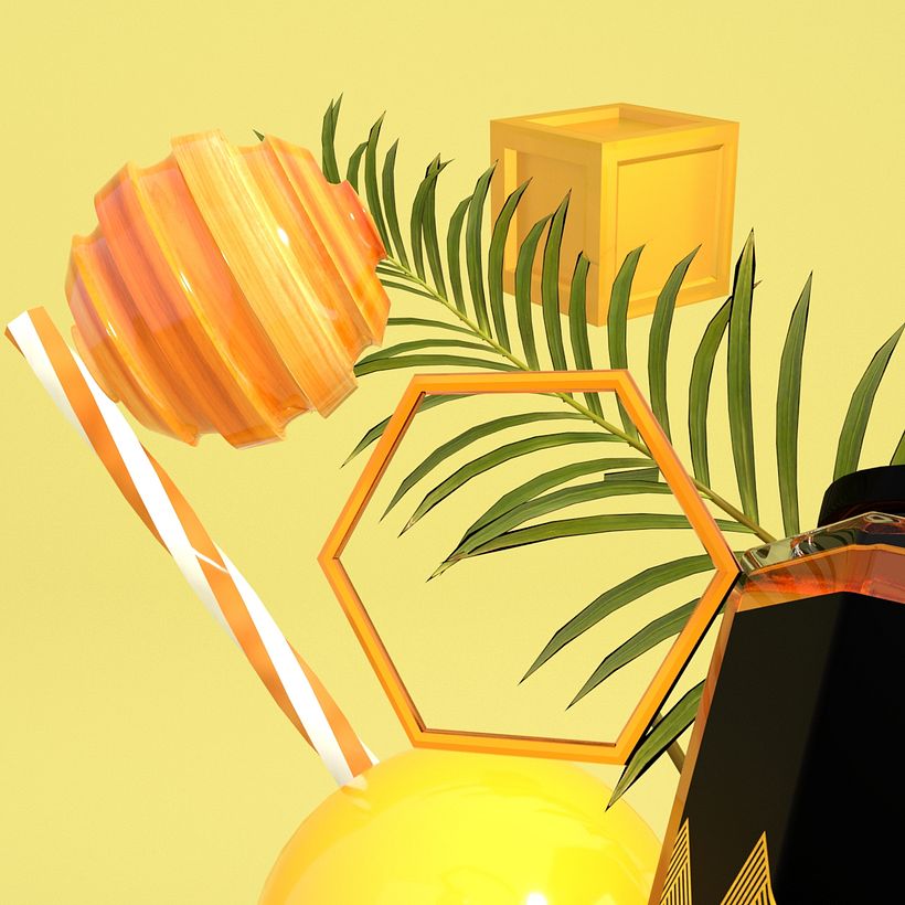Mi Proyecto del curso: Diseño de sets en 3D para productos 0