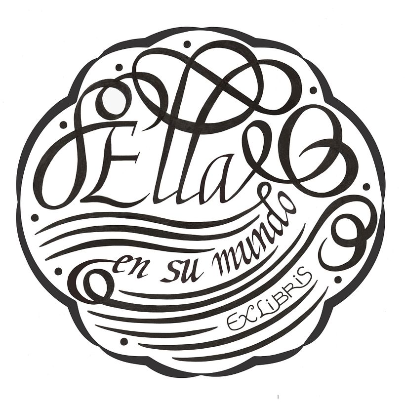 Mi Proyecto del curso: Caligrafía para un Ex libris 0