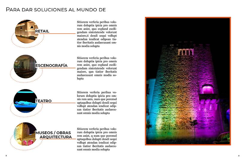 Diseño creativo y maquetación portafolio "Orbita Design Barcelona" 4