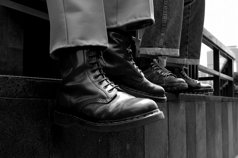 De la serie fotográfica, Skinheads en Ciudad de México.
