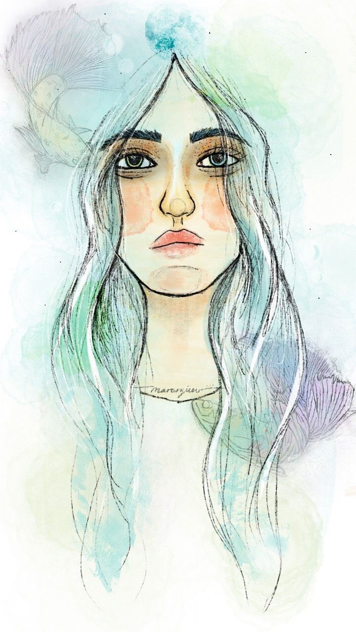 Mi Proyecto del curso: Retrato ilustrado en acuarela 0