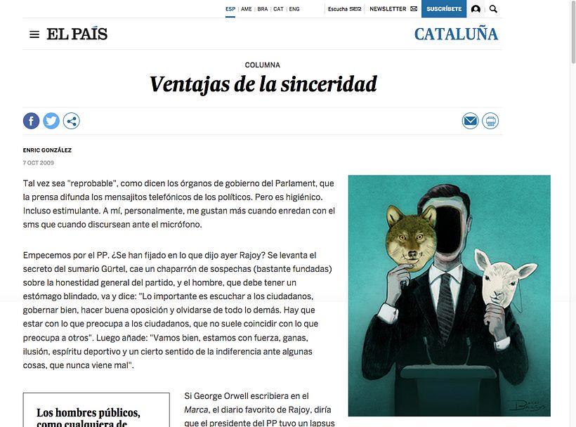 Mi Proyecto del curso: Ilustración Editorial "Ventajas de la sinceridad" - Diseño