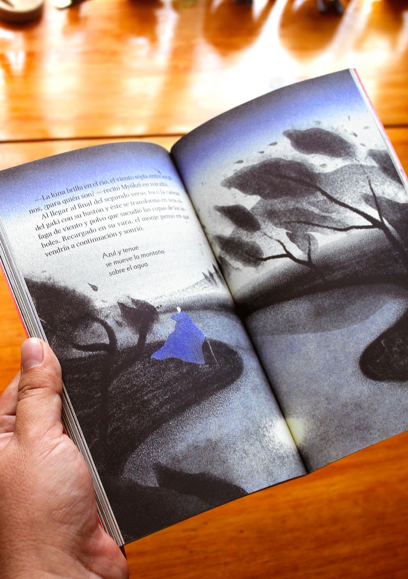 Spread del cuento "La Capucha Azul"