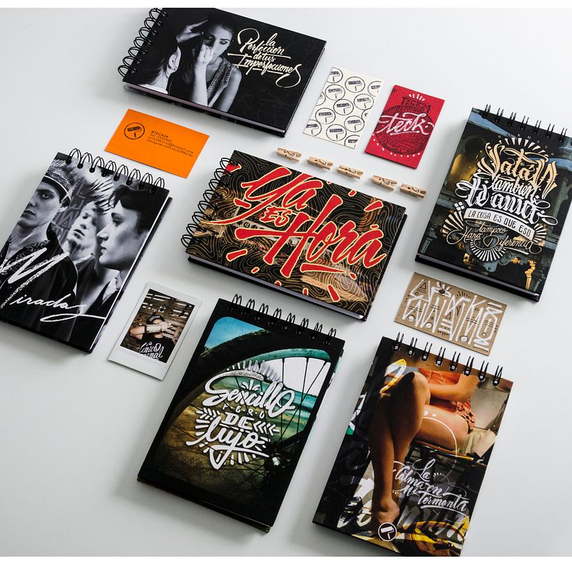 Fotografías intervenidas para agendas.