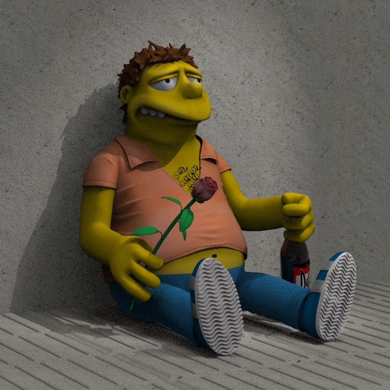 Barney - design de caractere 3D