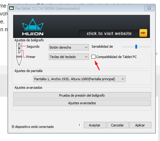 De repente no me reconoce el lapiz en photoshop ni sai 1