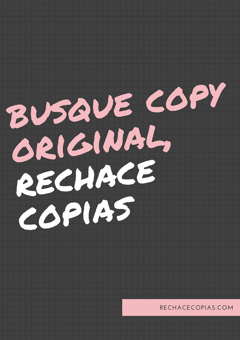Busque copy original, rechace copias 0