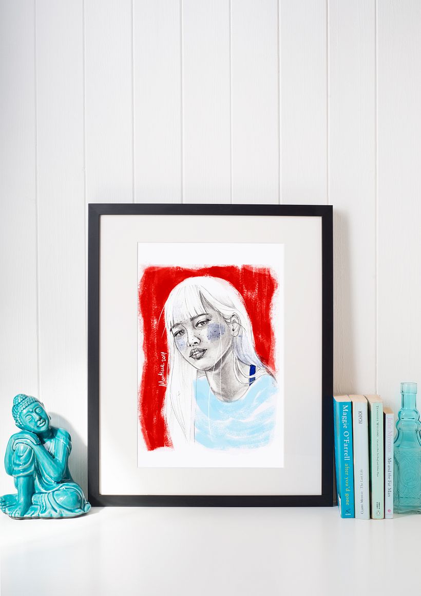 My project in Portrait with Pencil, Colour Techniques and Photoshop course 0