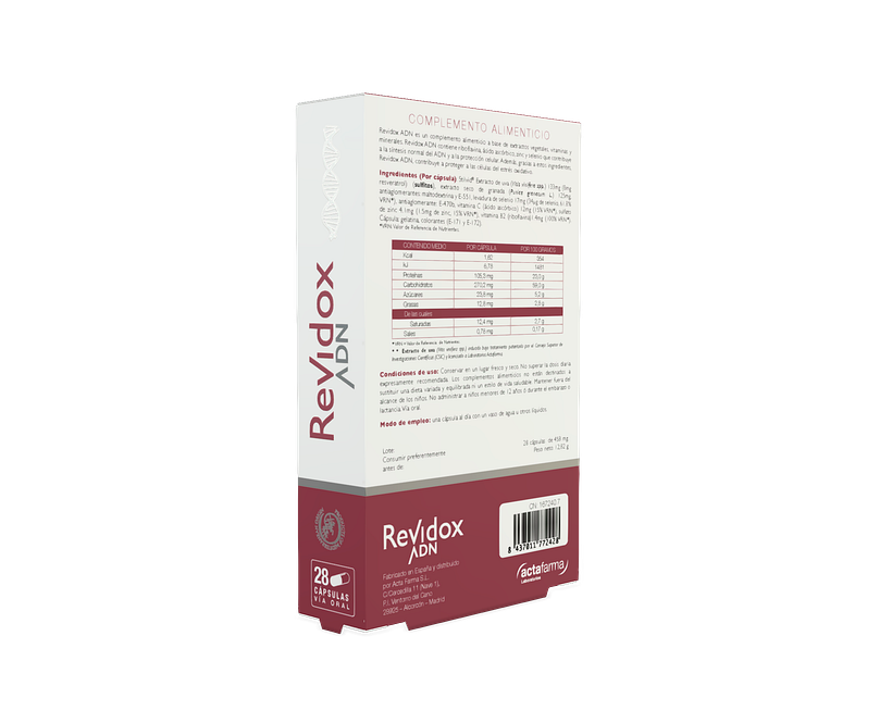 Restyle packaging REVIDOX ADN 2