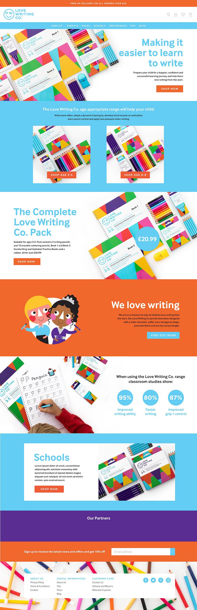 Love Writing Co - Shopify Build & Design -1