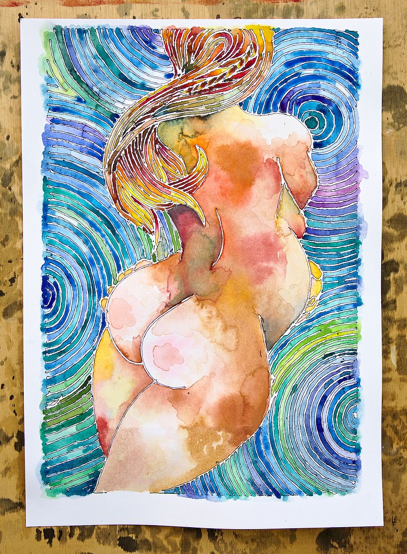 Mi Proyecto del curso: Técnicas modernas de acuarela - Traditionelle Illustration