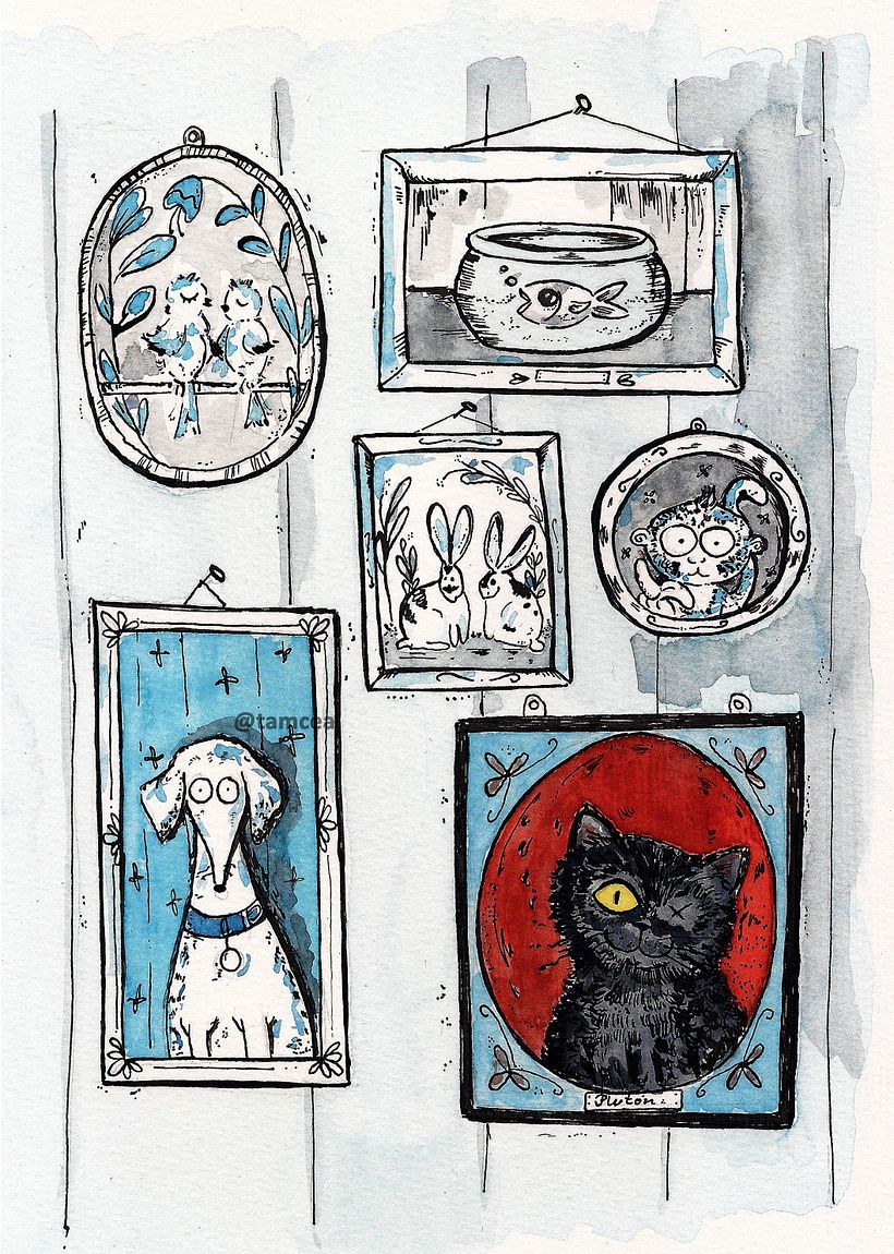 el gato negro de Edgar Allan Poe. 