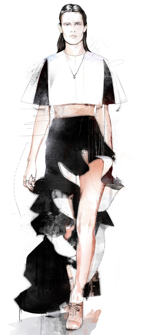 ILUSTRACIÓN DE MODA_ TÉCNICA MIXTA 3